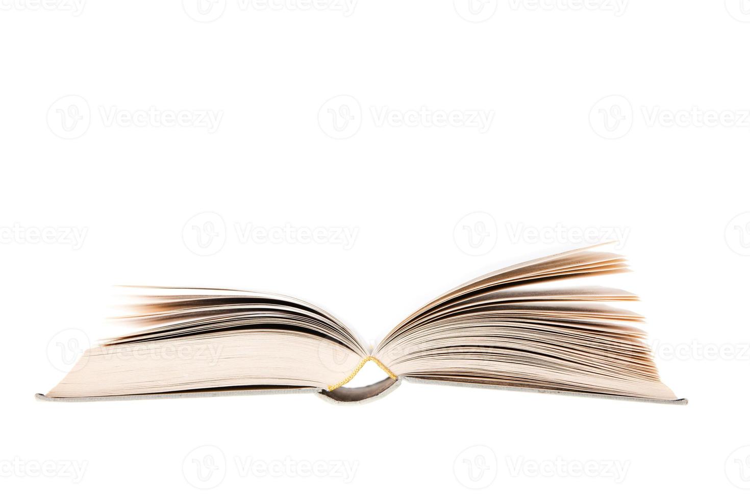 Book isolated on white photo