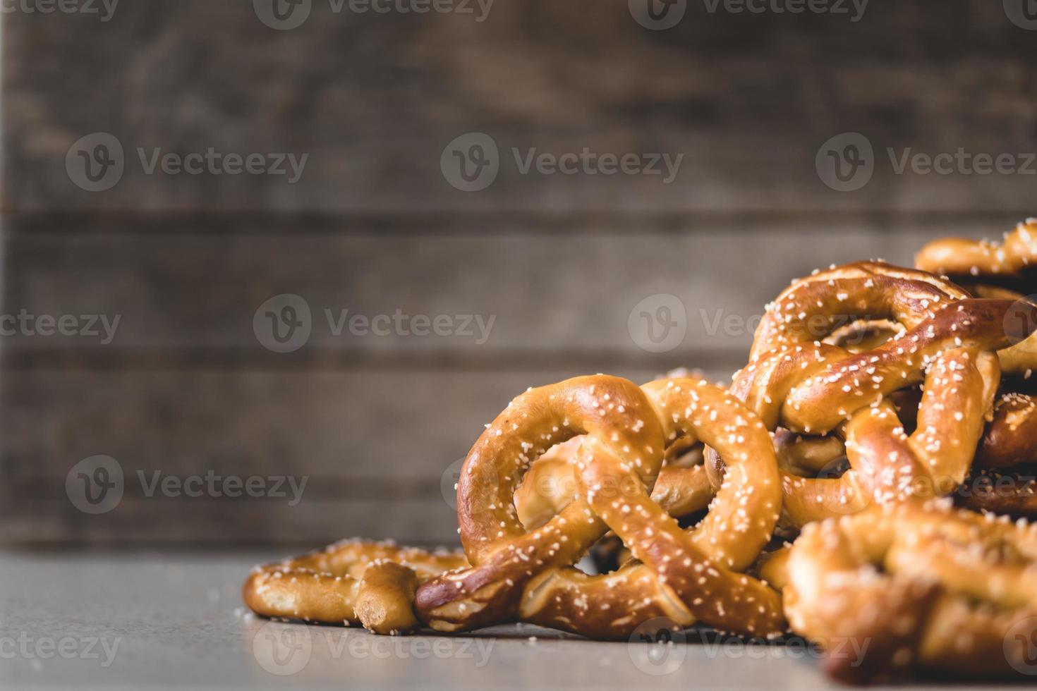 Stack of Fresh Pretzels photo