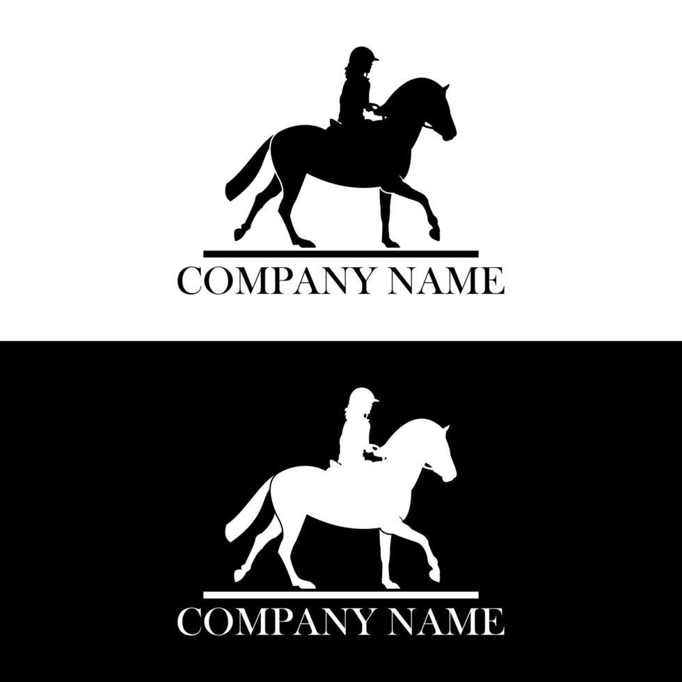Modern Equestrian Logo vector