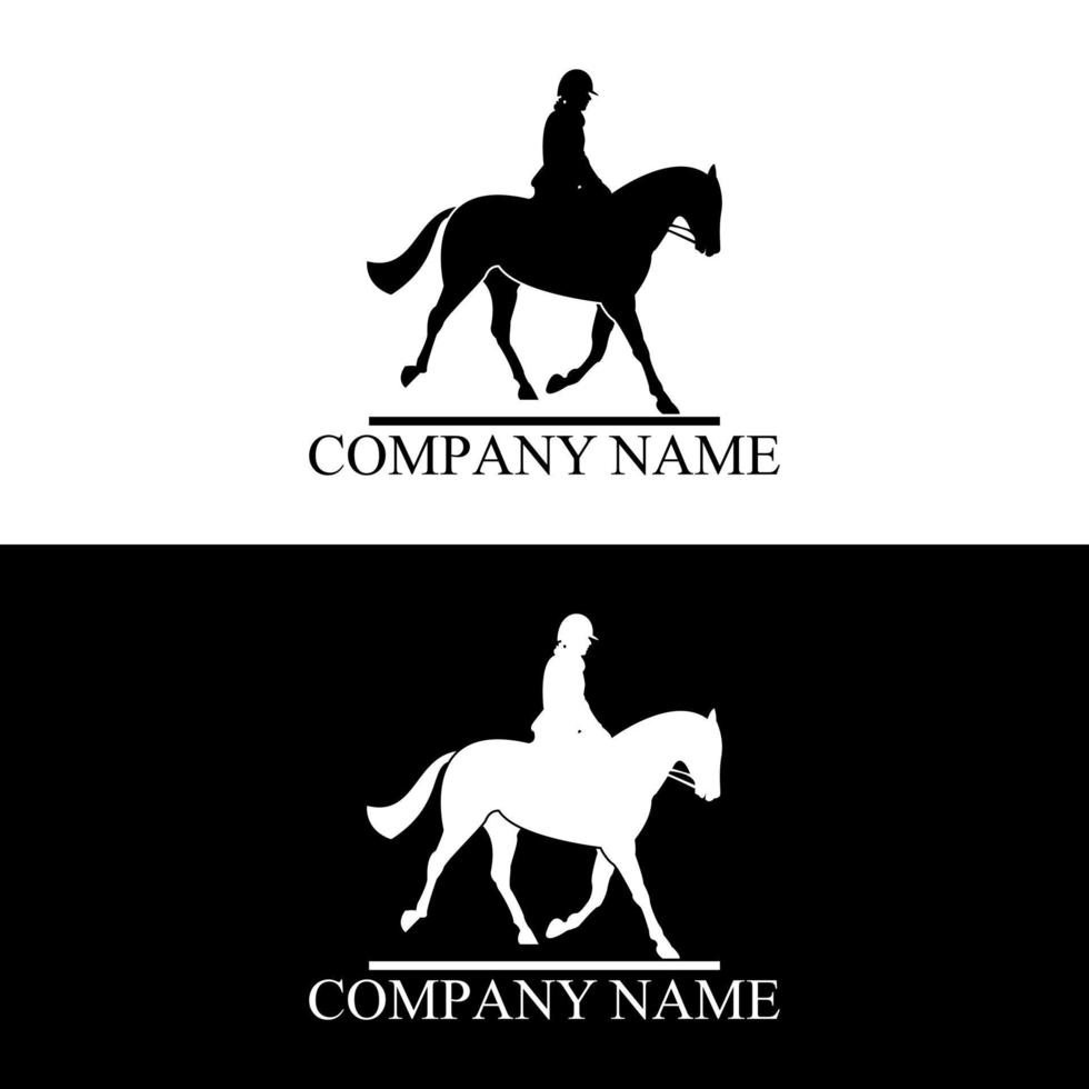 Modern Equestrian Logo vector