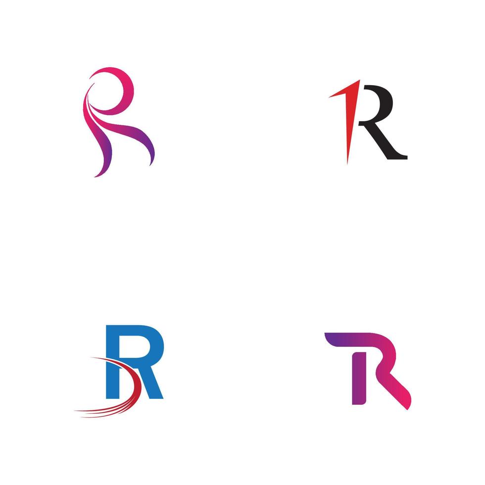 Letter R Logo Template vector icon design