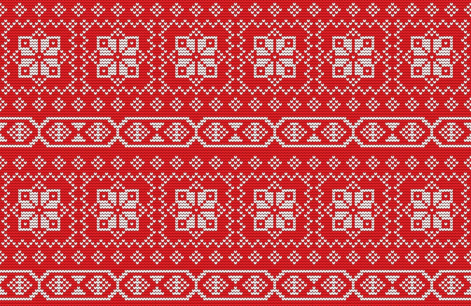 seamless knitting pattern vector