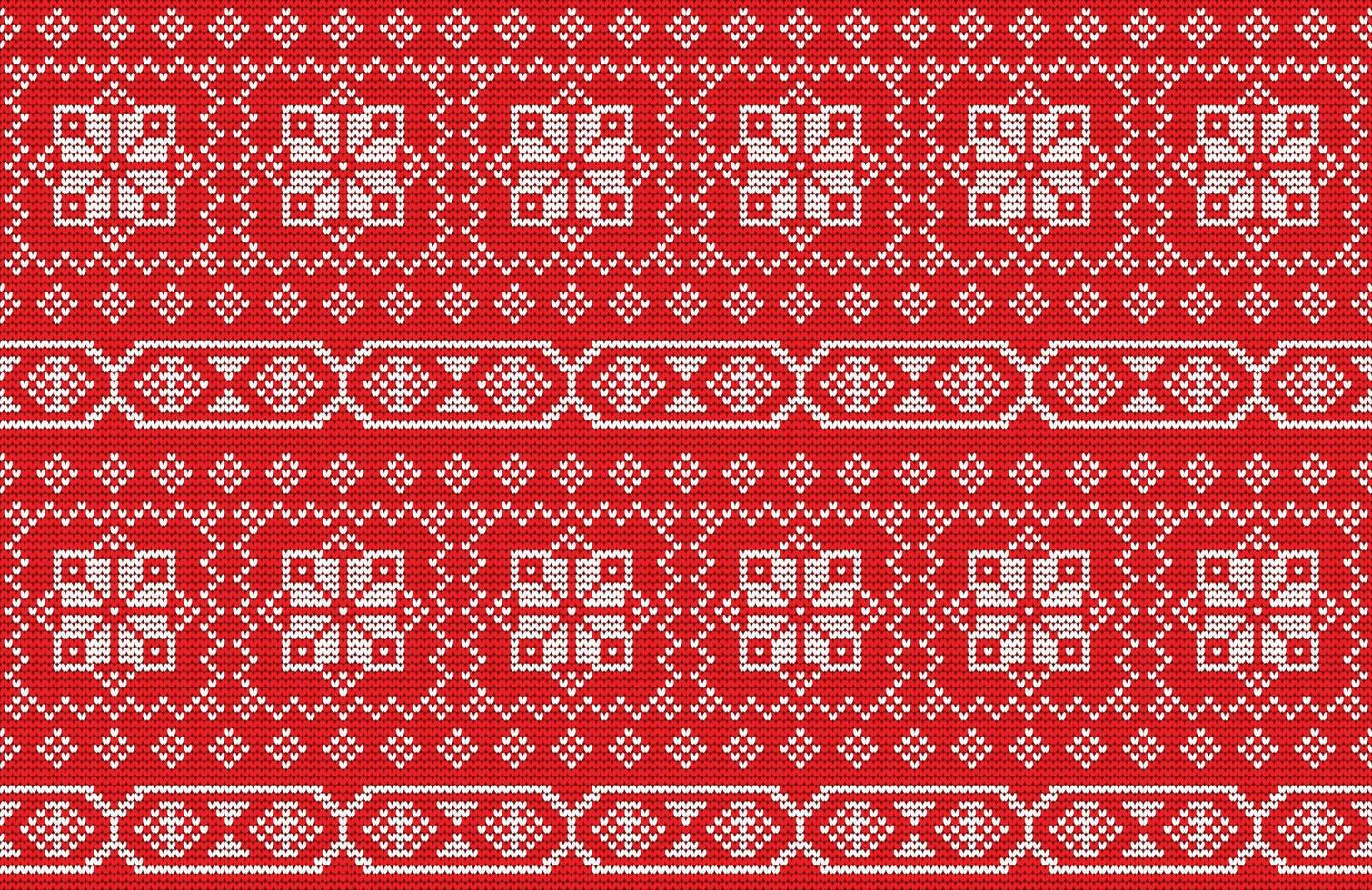 seamless knitting pattern vector