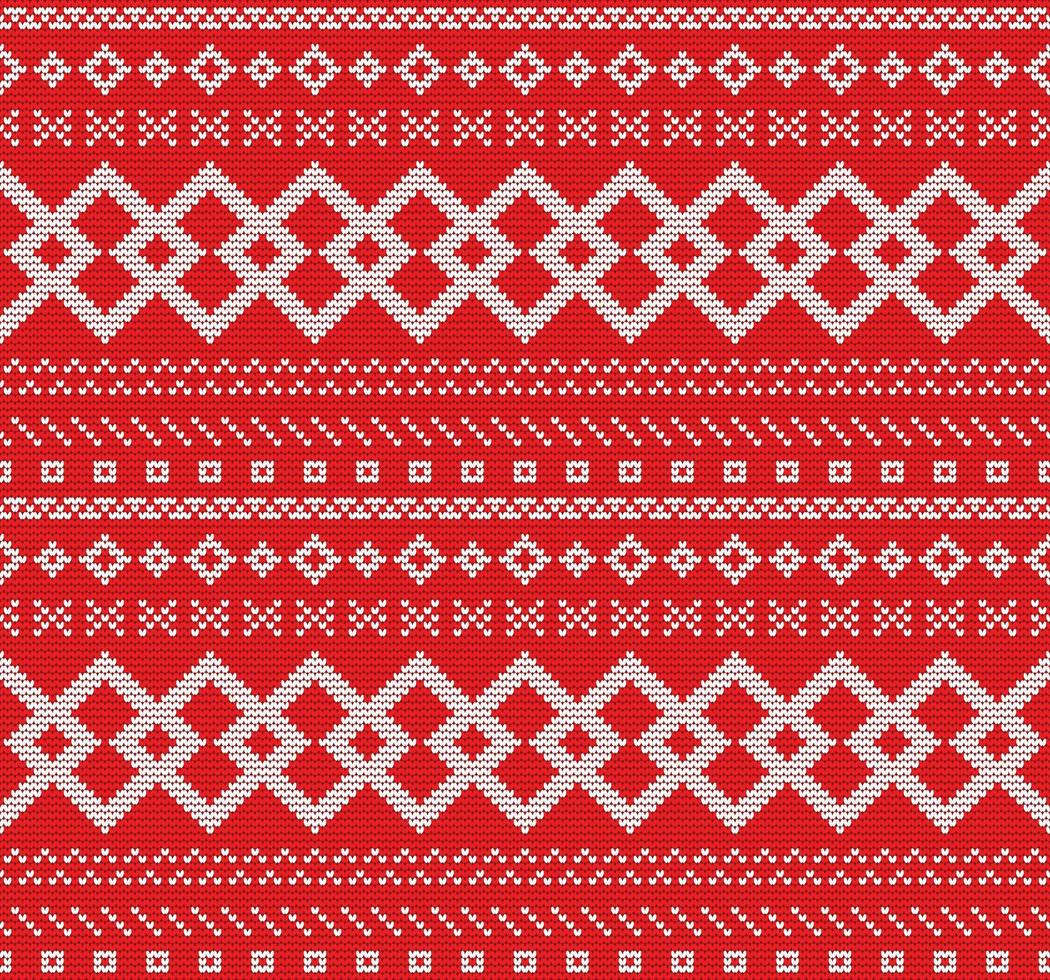 Seamless knitting pattern vector