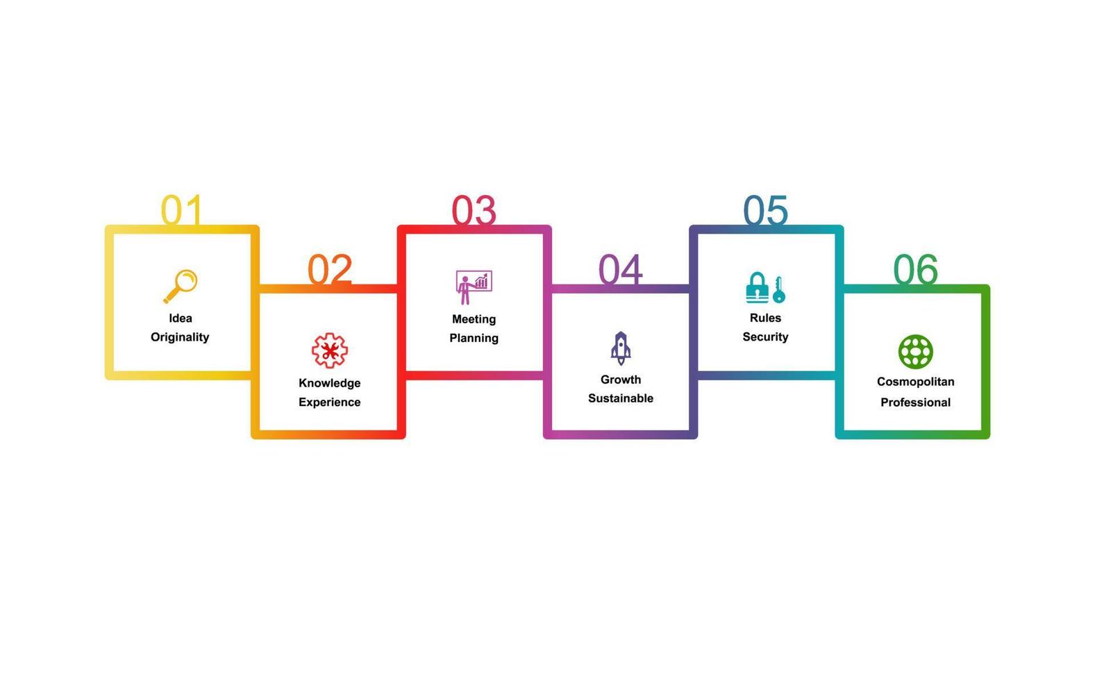 Vector illustration. Abstract infographics number options template. Can be used for workflow layout, diagram, business 6 steps, banner, web design.