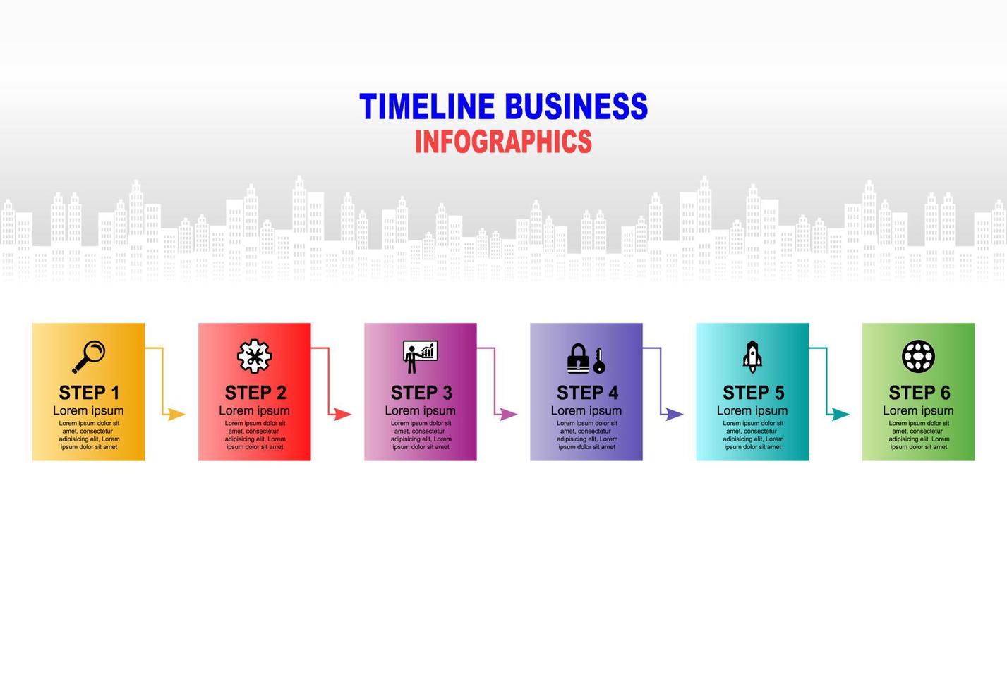 Vector illustration. Abstract infographics number options template. Can be used for workflow layout, diagram, business 6 steps, banner, web design.
