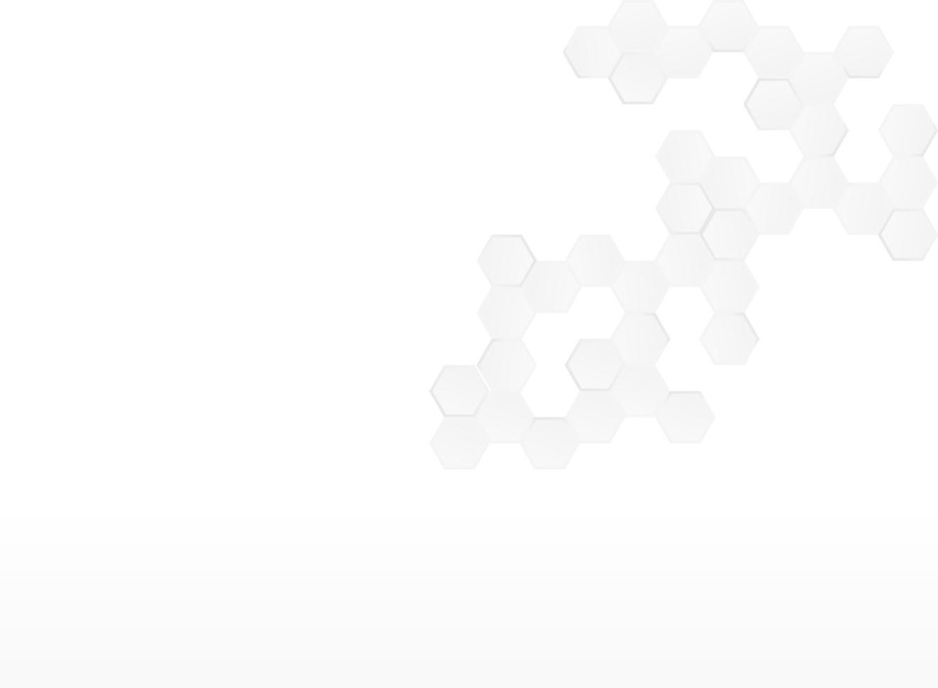 Concept abstract hexagon background. Technology  on white background.  Embossed Hexagon , honeycomb ,light and shadow. Vector illustration.