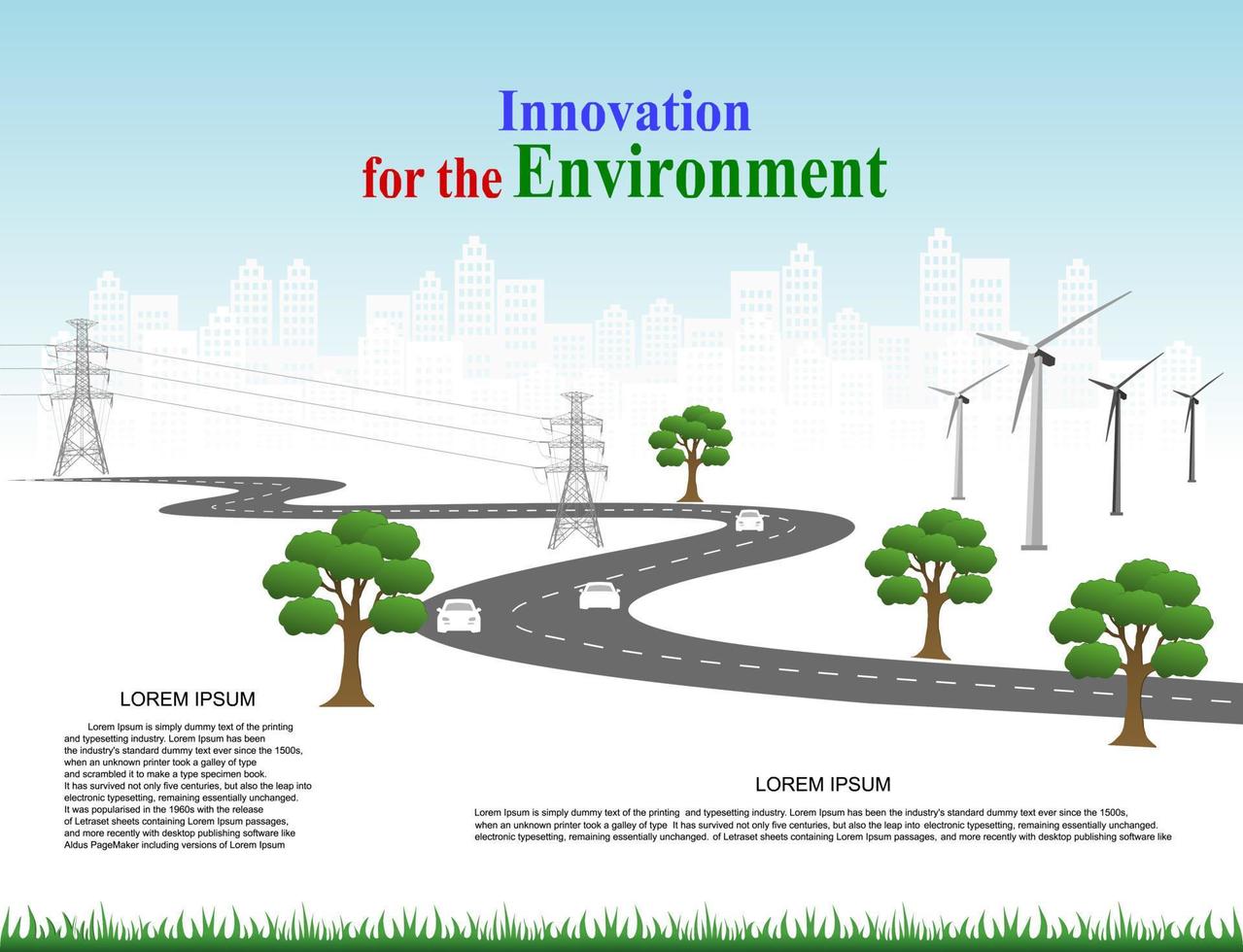 vector plantilla infografía línea de tiempo de operaciones comerciales con banderas y marcadores de posición en carreteras con curvas. innovación, por el medio ambiente y la sociedad ciudad que conviva. símbolos, pasos para el éxito