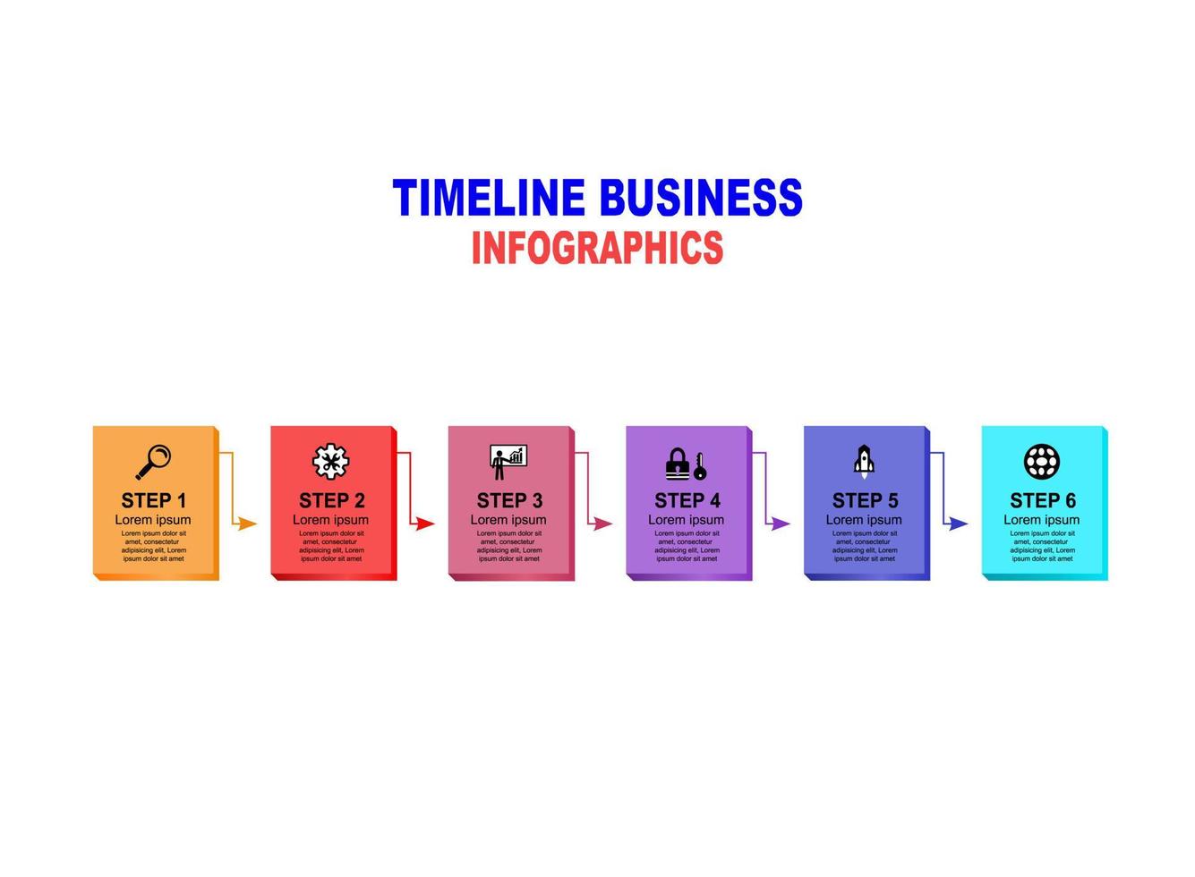Vector illustration. Abstract infographics number options template. Can be used for workflow layout, diagram, business 6 steps, banner, web design.