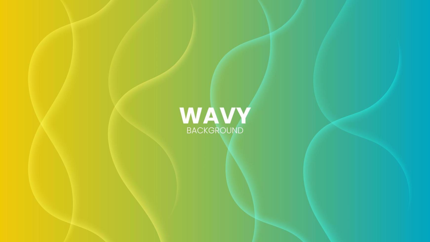 yellow and blue gradient background with dynamic wavy light elegant Premium Vector