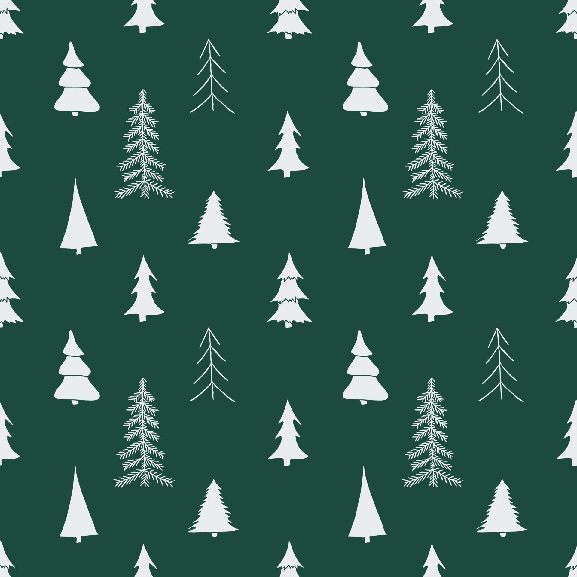 Green seamless pattern with christmas trees 4296394 Vector Art at Vecteezy