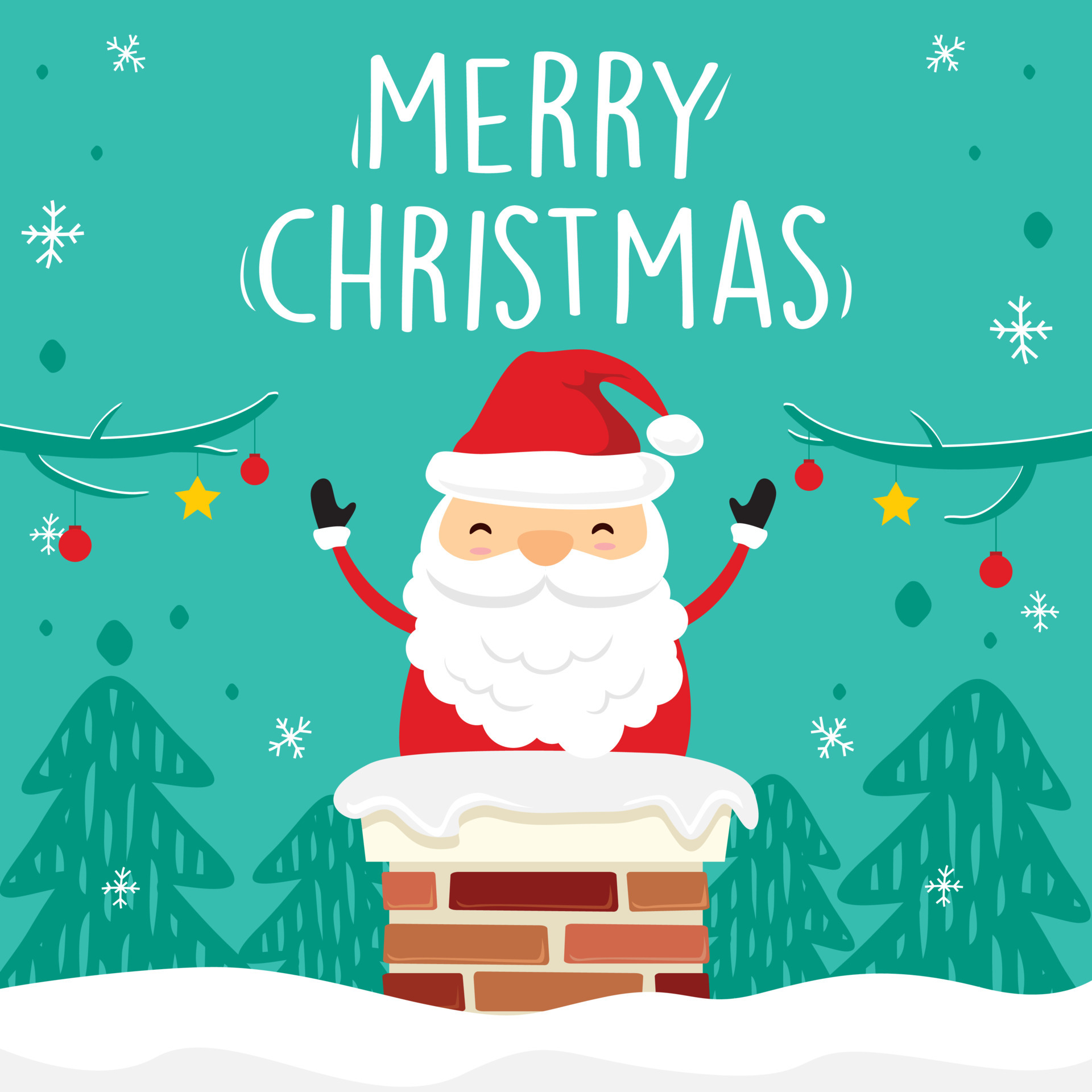 Cute Santa Claus Chimney Merry Christmas Cartoon - Green Greeting Card Vector 4296591 Vector Art at Vecteezy Cute Santa Claus Chimney Merry Christmas Cartoon - Green Greeting Card Vector 4296591 Vector Art at Vecteezy