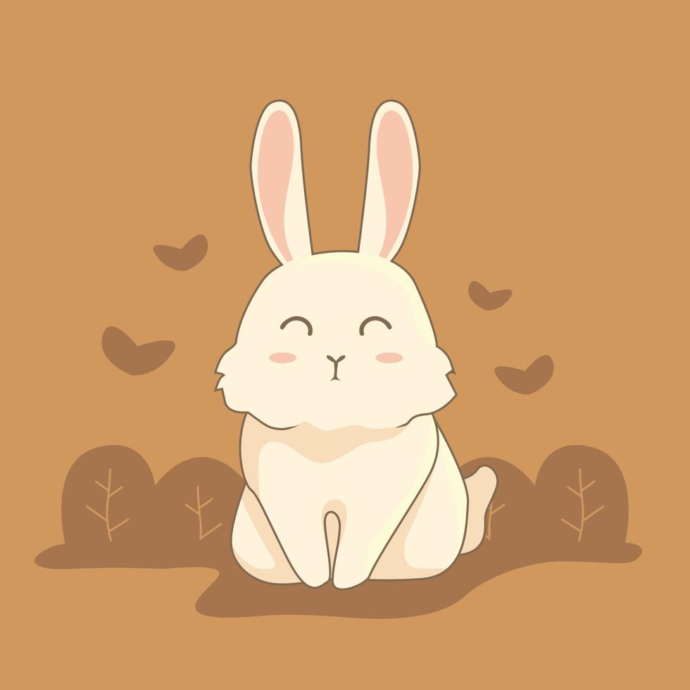 Rabbit Cartoon Cute Bunny Illustration vector