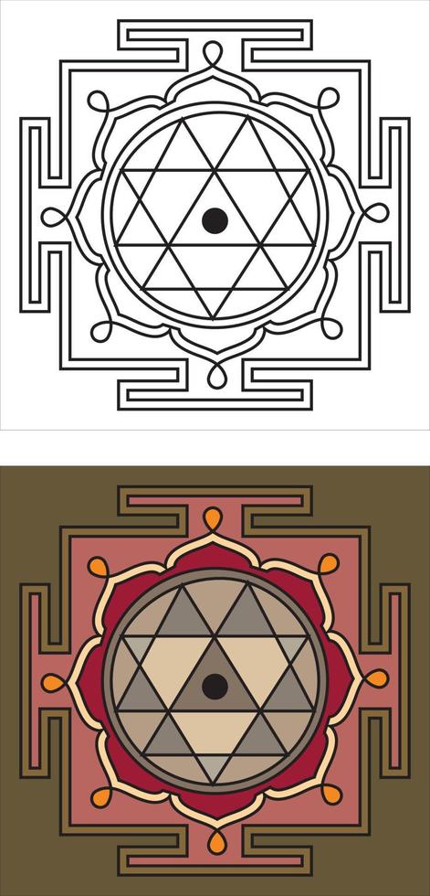 Traditional Asian, Indian motif design for textile printing, fabric printings vector