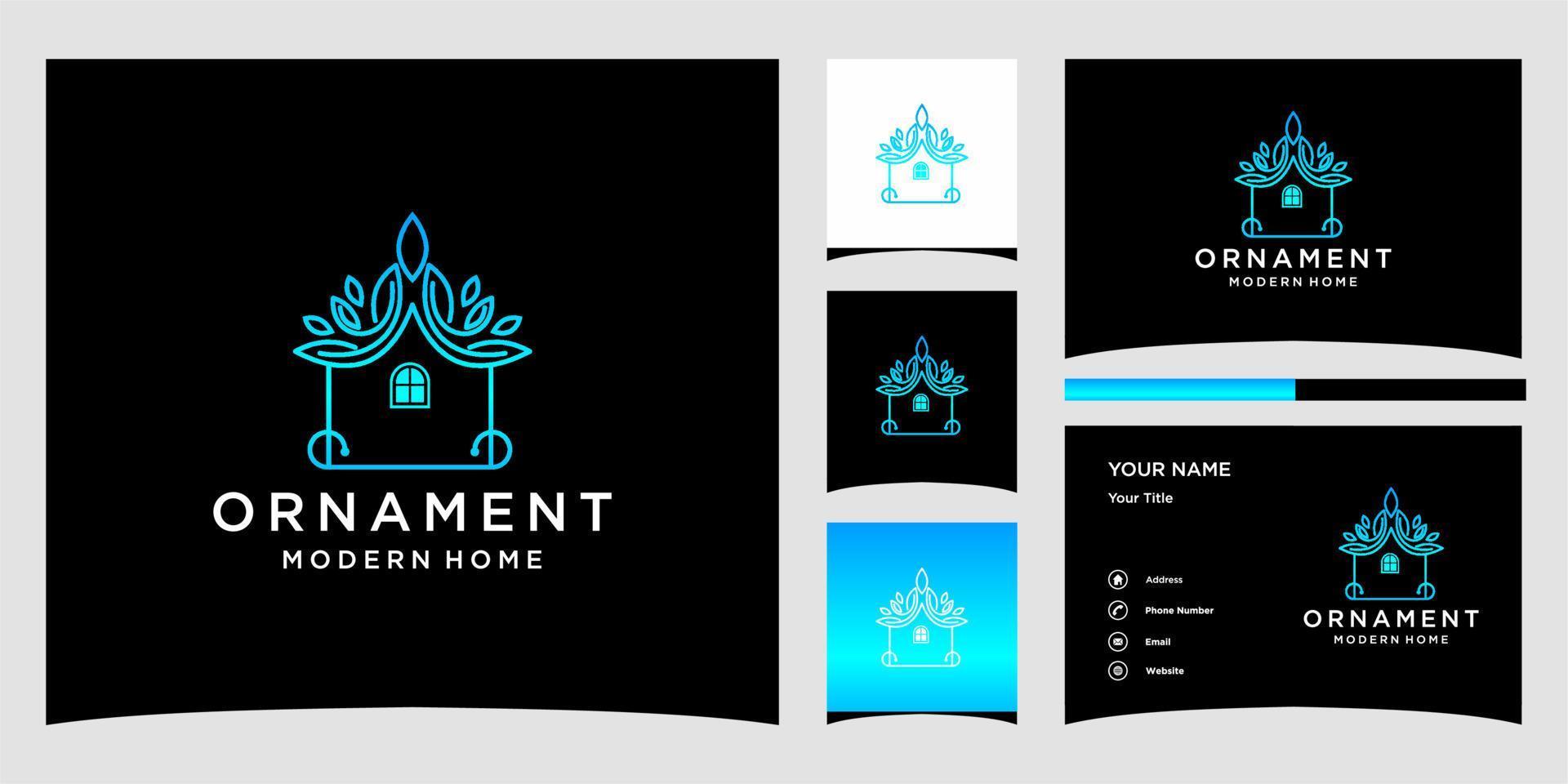 luxury Home logo design vector