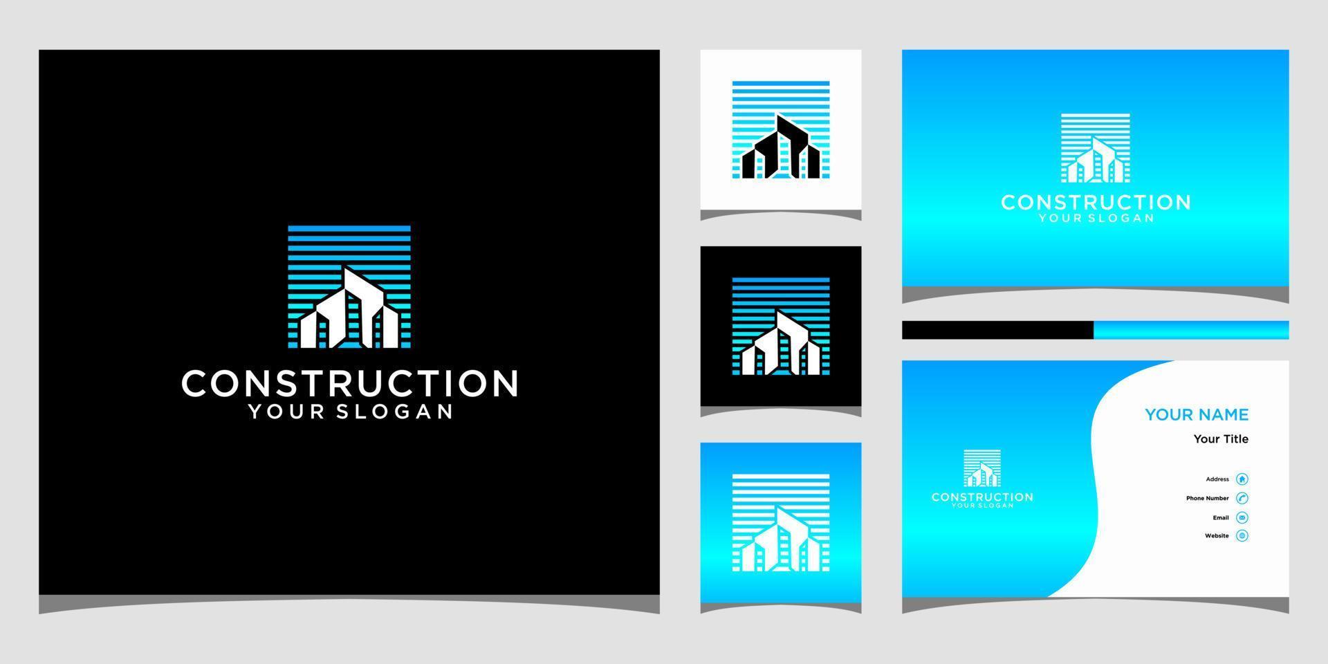 Construction logo design vector