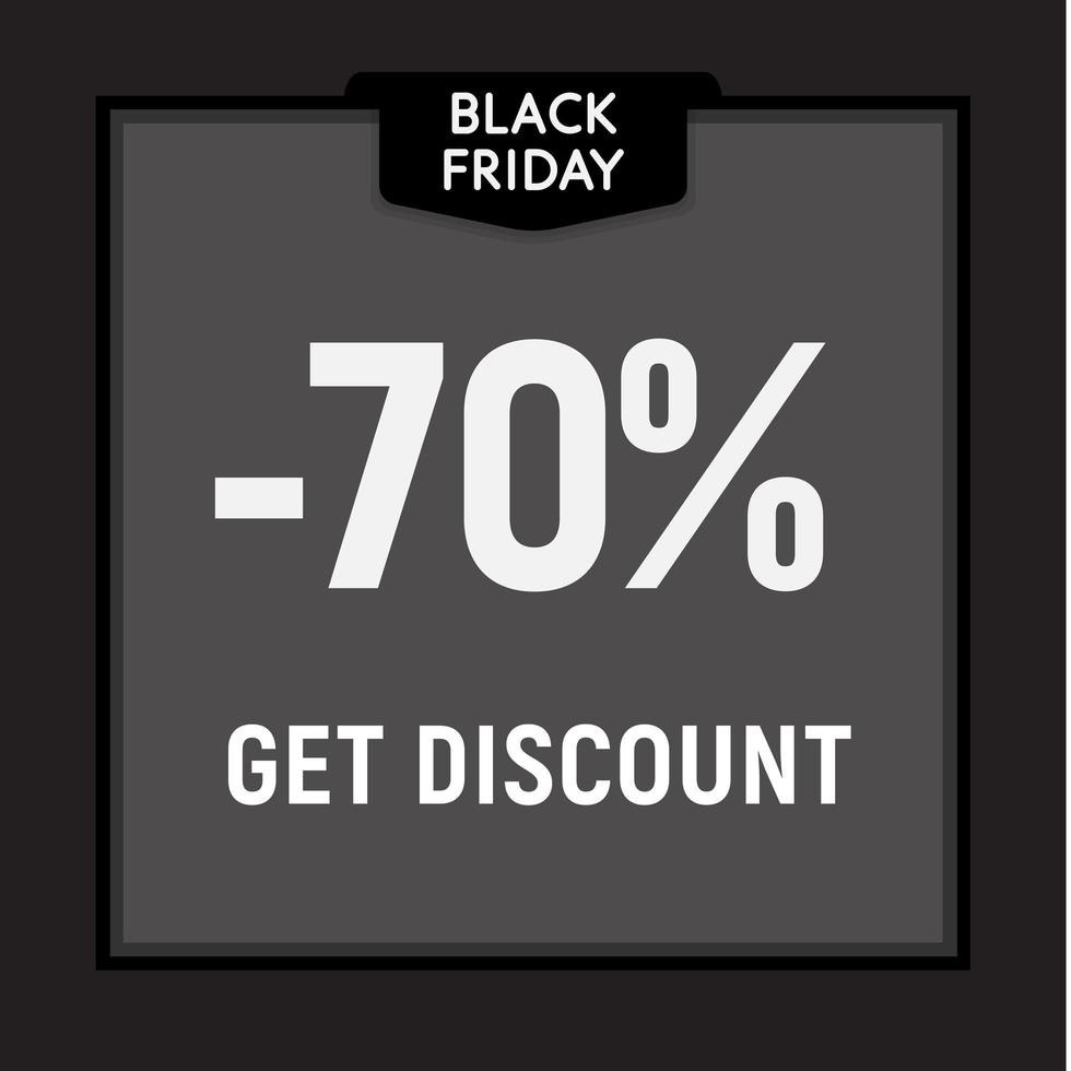 Black friday sale, limited offer, get discount web button. Vector poster.