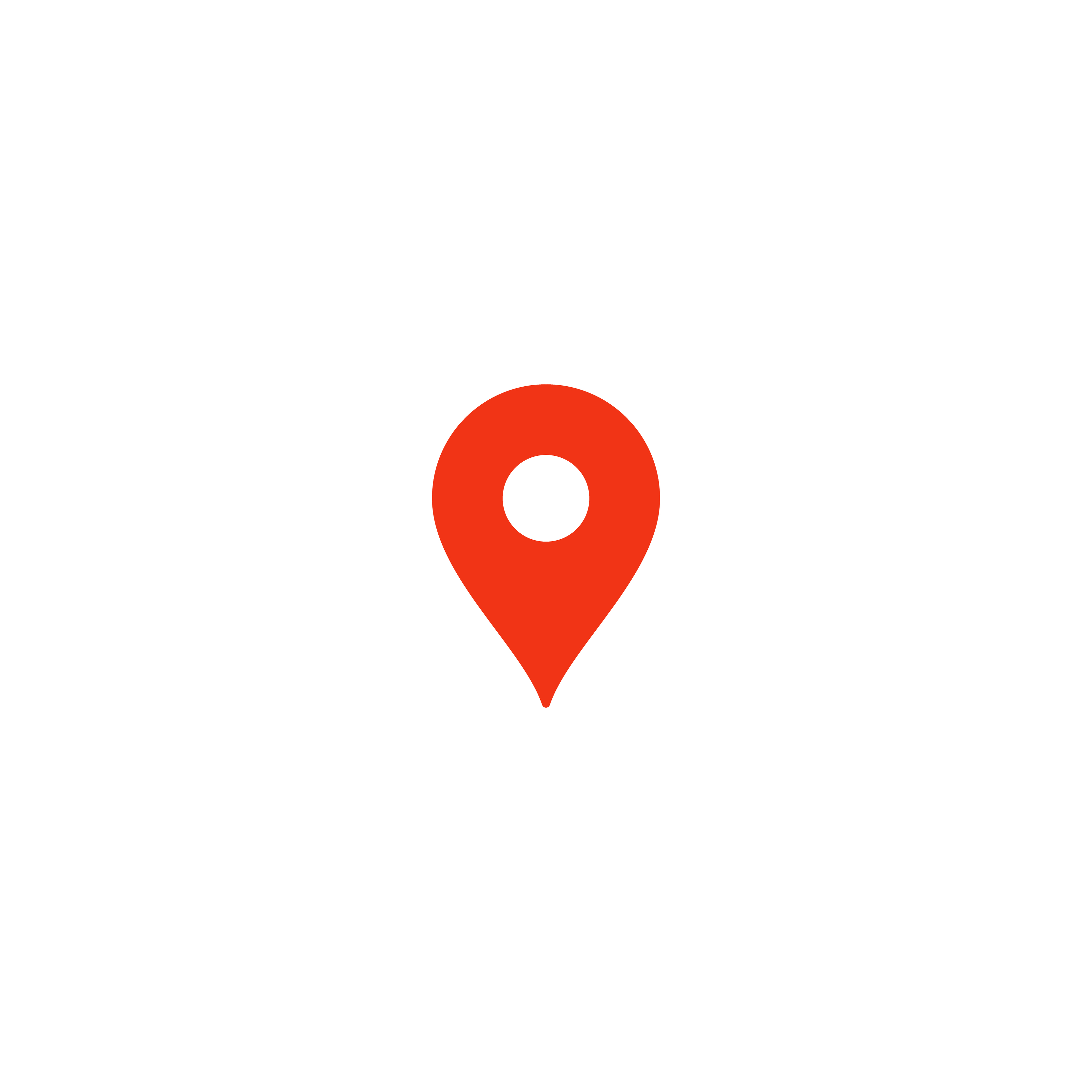 Location pin icon. Red pointer. Simple flat point template. Infographic