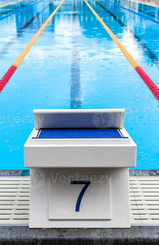 Starting Block with the Lucky Seven Number photo