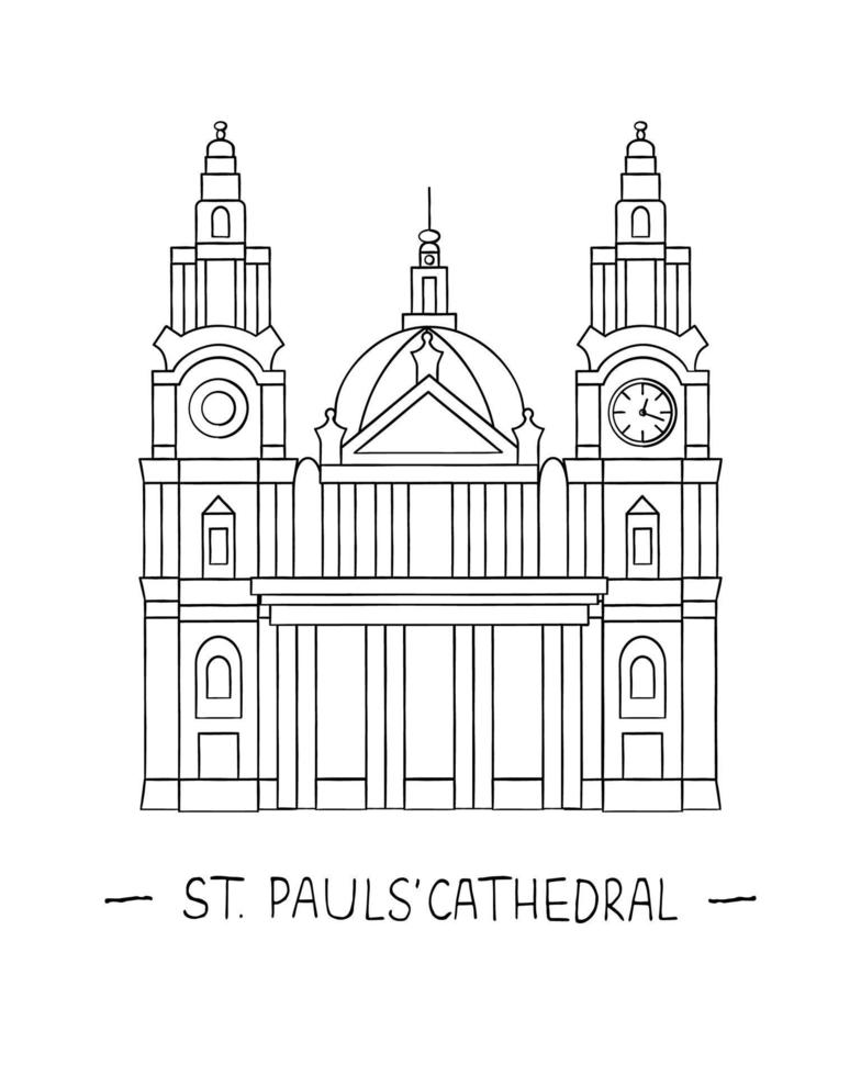 Saint Paul Cathedral vector