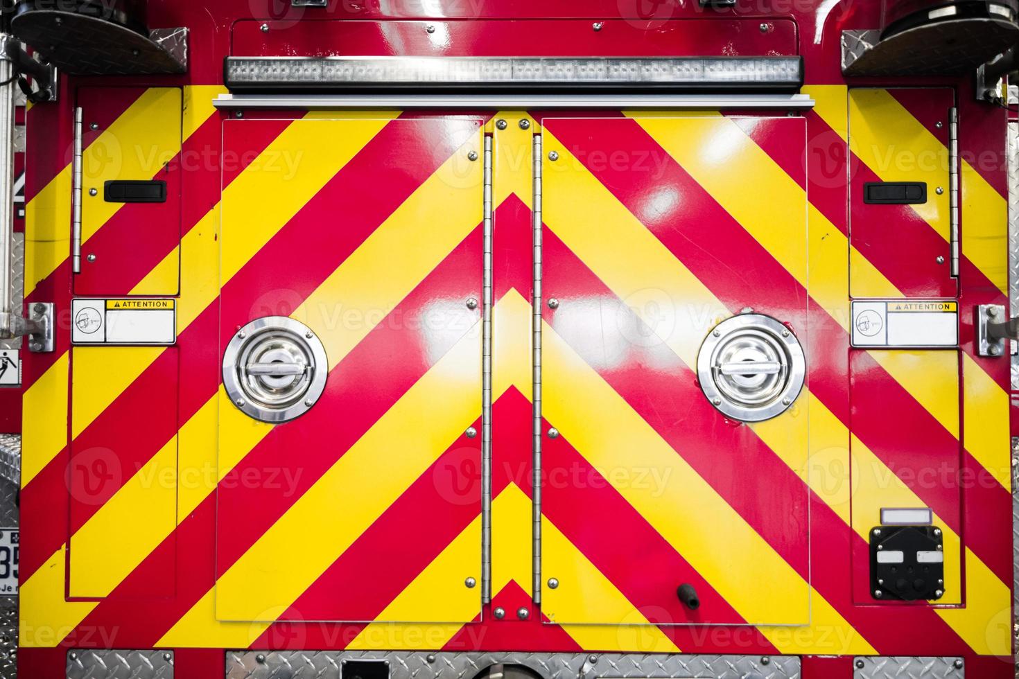 Red Firetruck Details of the Rear Pattern photo