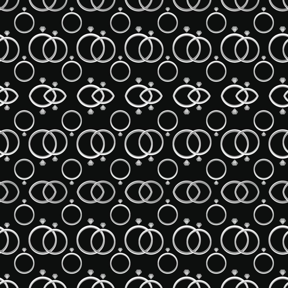 Seamless Pattern Background of Diamond Ring Shape vector