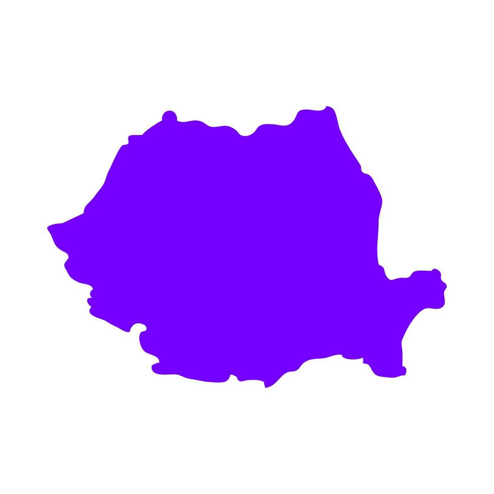 Romania map on a background vector