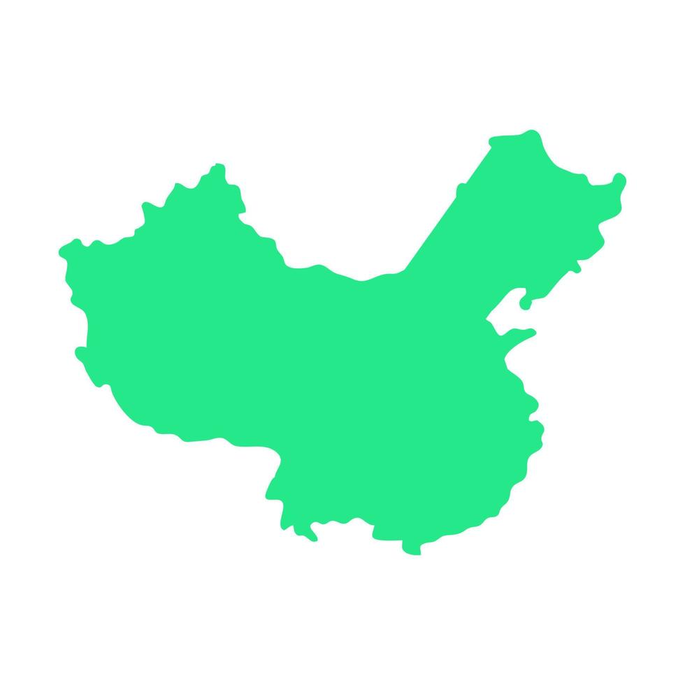China map on a background vector