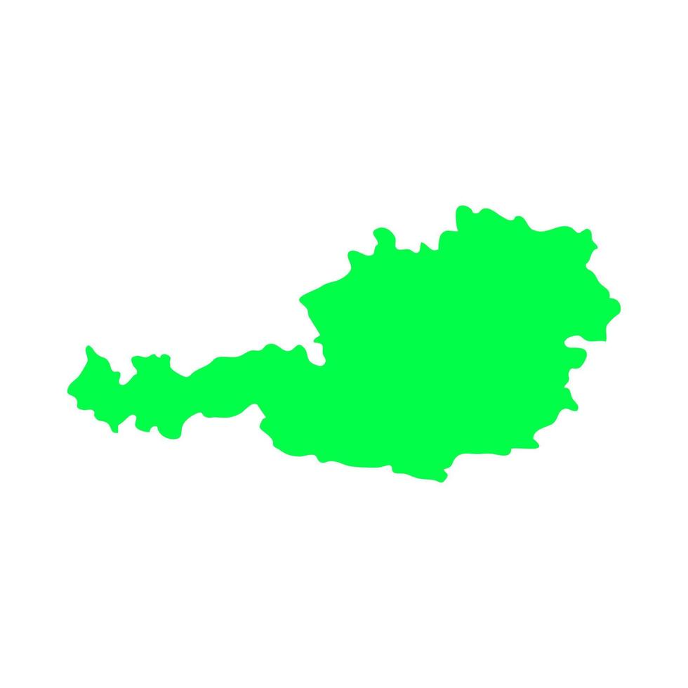 Austria map on a background vector