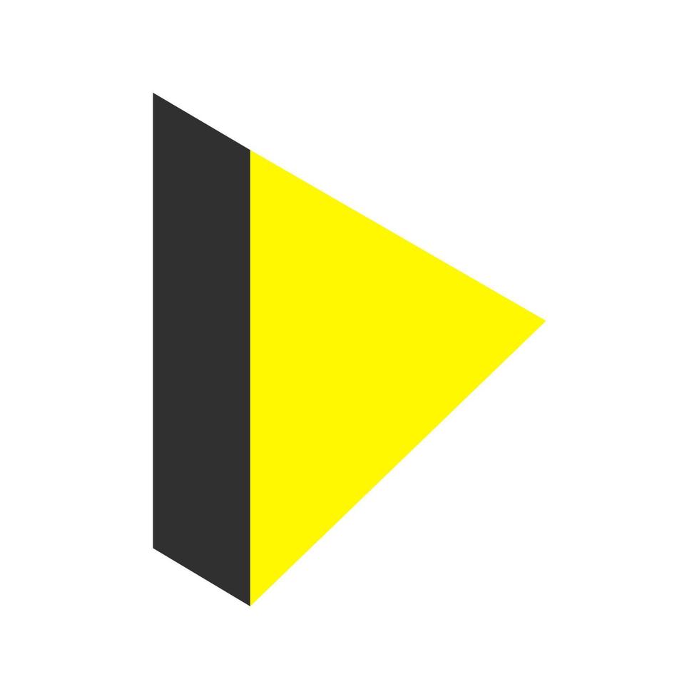 Isometric arrow on background vector