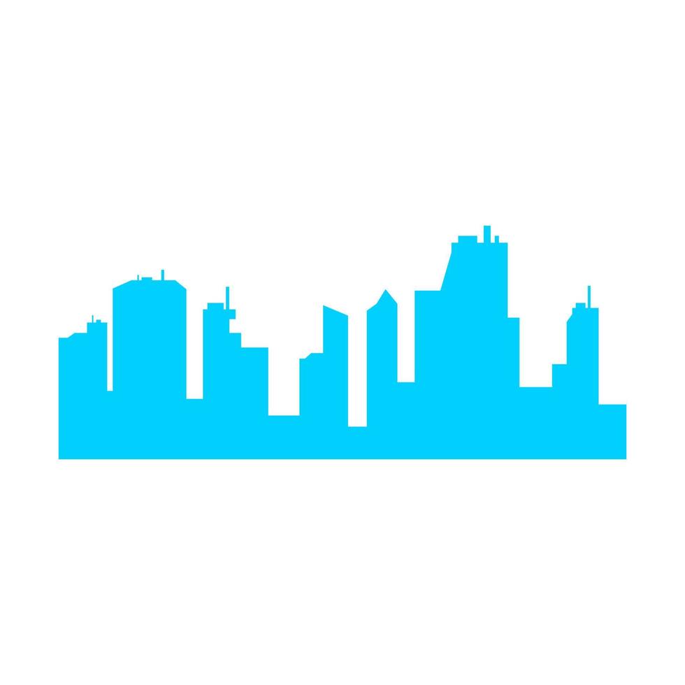 City skyline on a white background vector