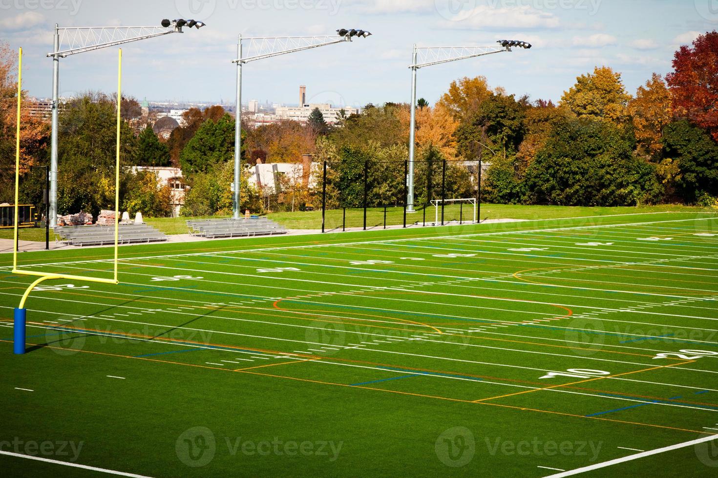 Football field lines photo