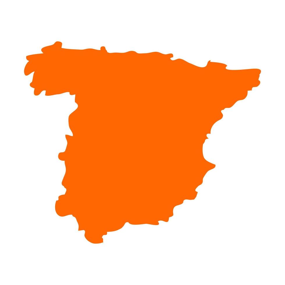 Spain map on background vector