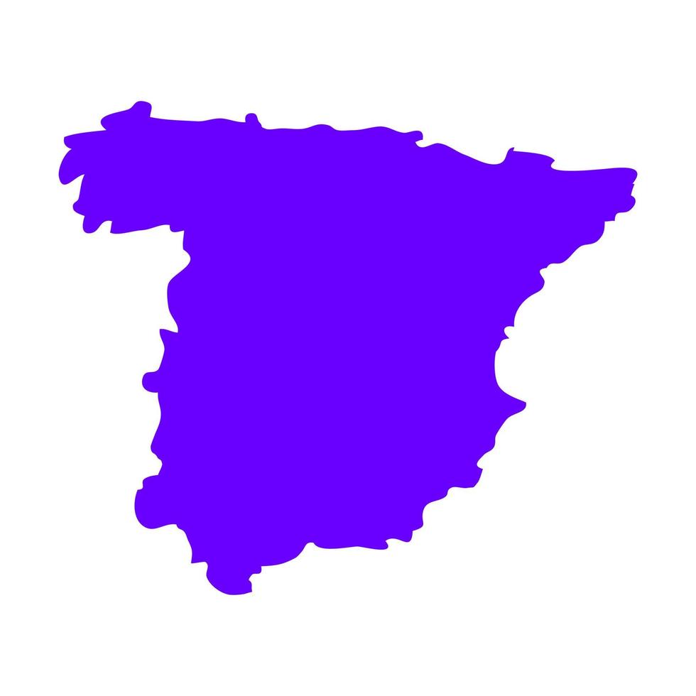 mapa de españa en el fondo vector