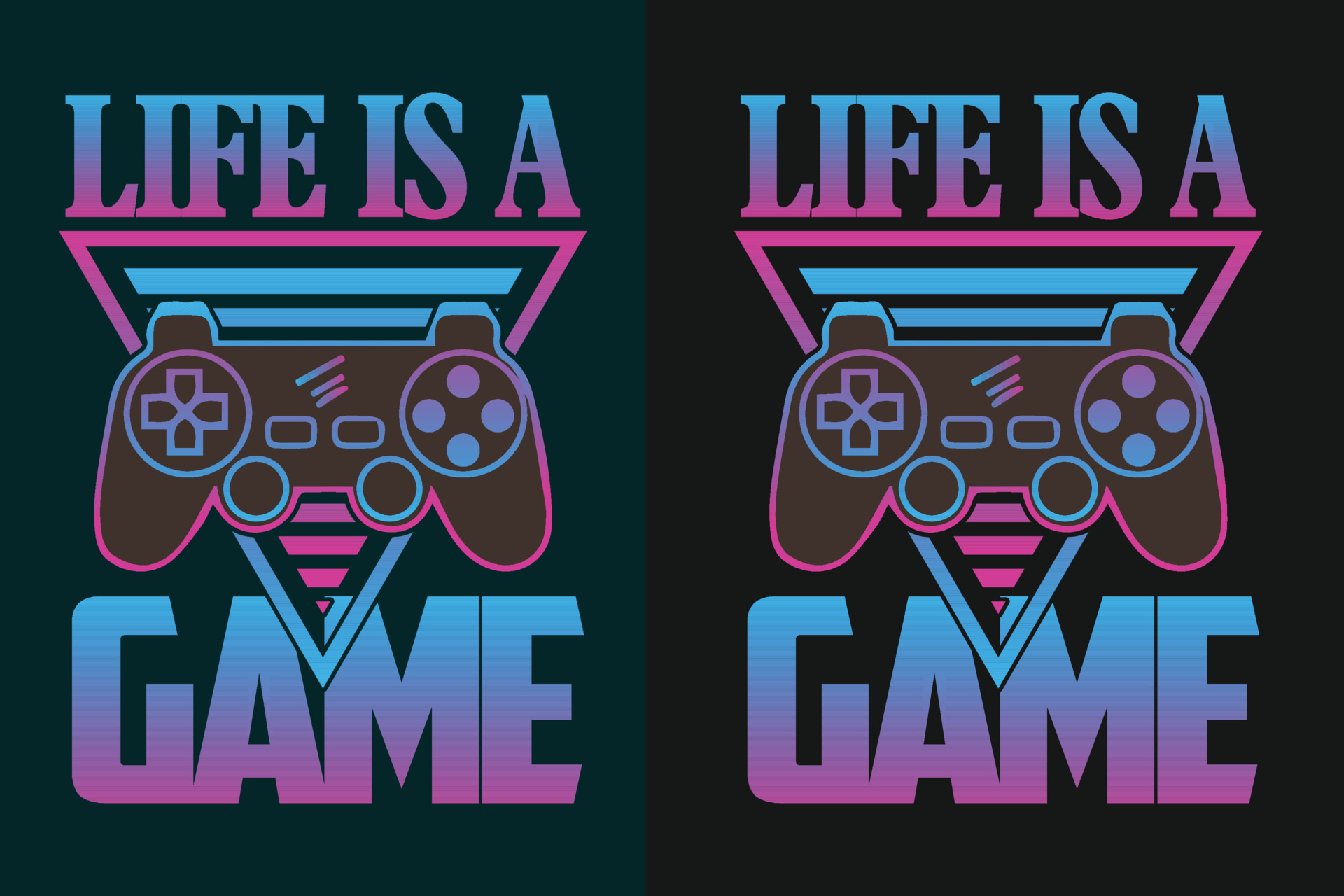 life is a game play to win gaming quotes t shirt Gamer t shirt Design  24092169 Vector Art at Vecteezy