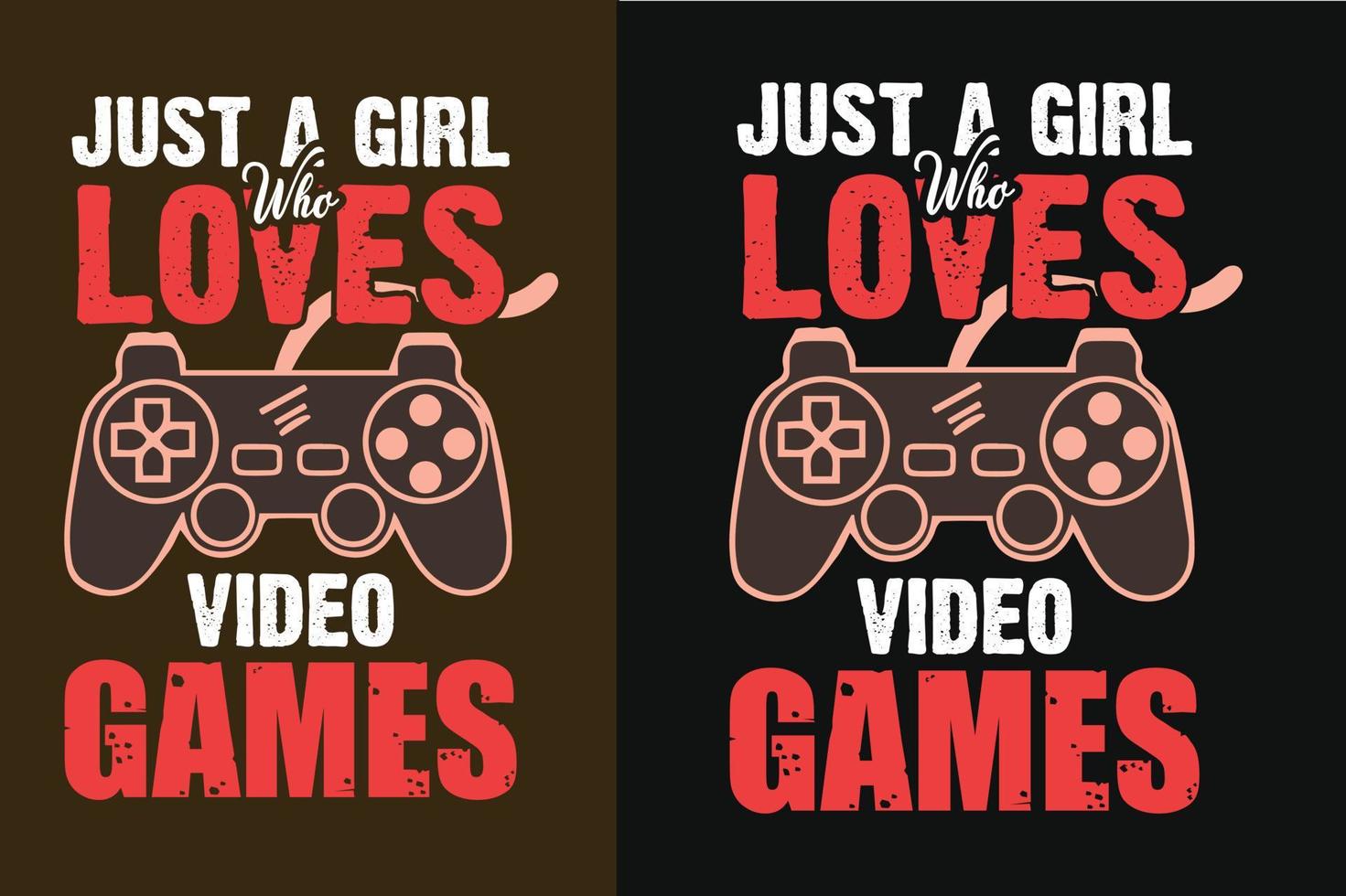 solo una chica que ama la camiseta y la mercancía del amante de los videojuegos vector