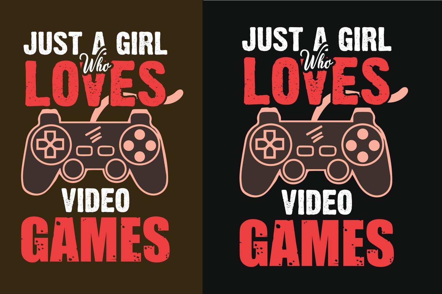 Just a girl who loves video games gamer lover t shirt and merchandise vector