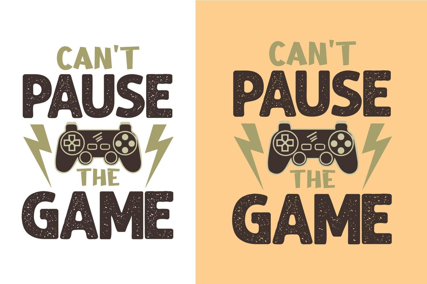 Game t shirt design vector