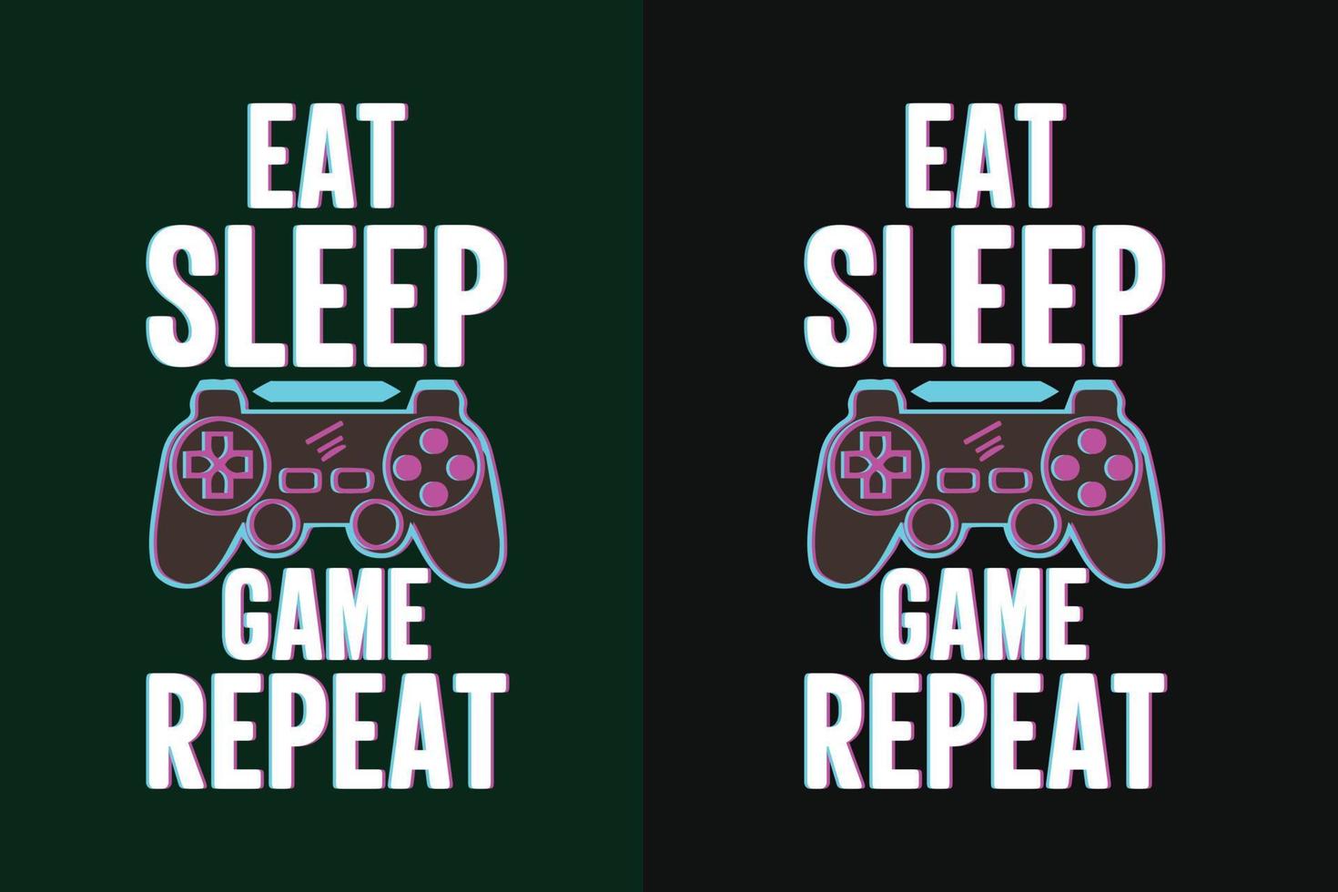 comer, dormir, jugar, repetir, juego, camiseta, diseño vector