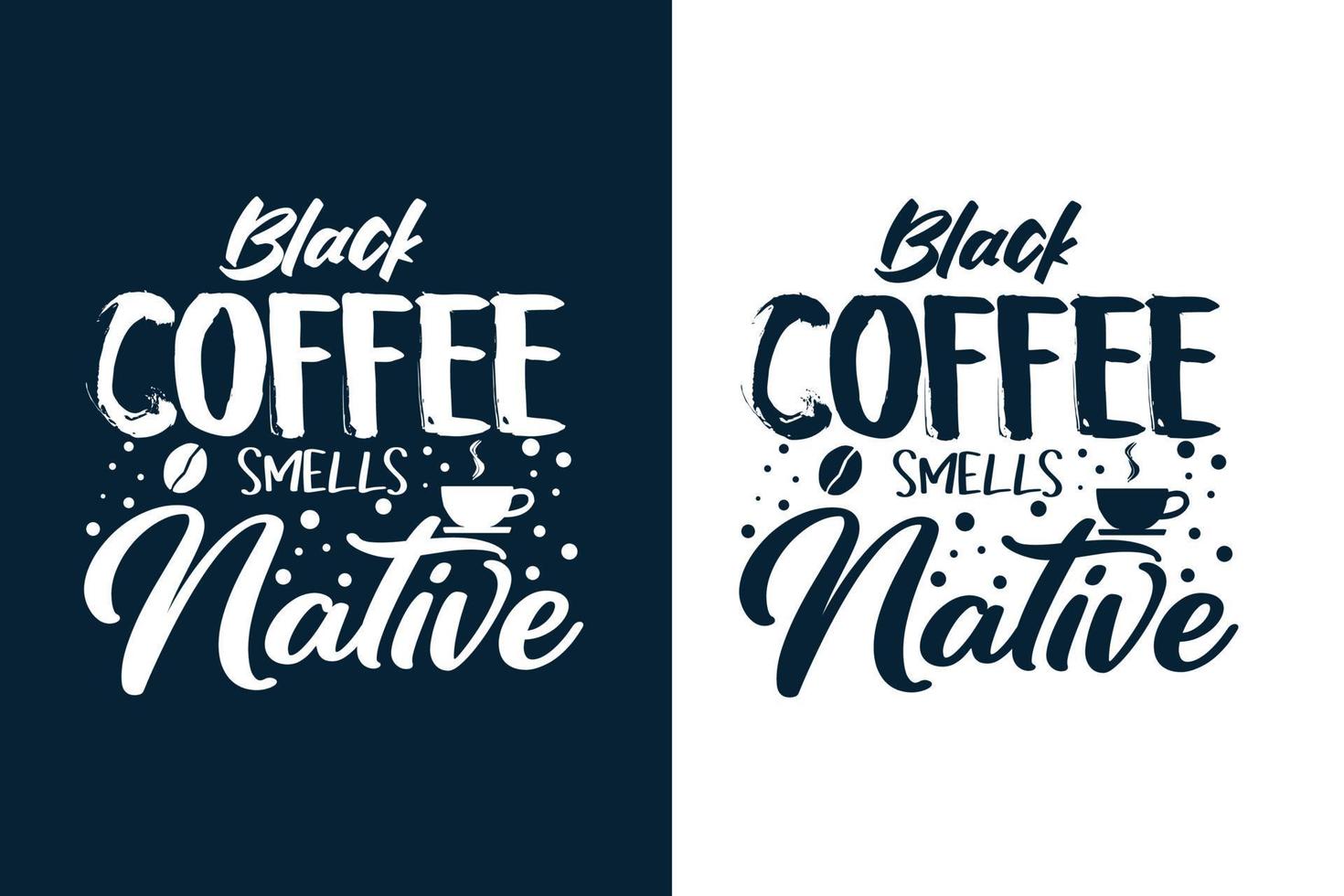 cotizaciones de diseño de camiseta de café vector