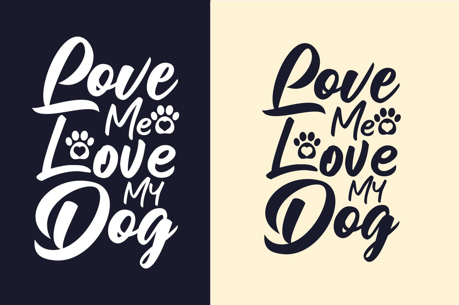 Dog typography lettering t shirt design quotes vector