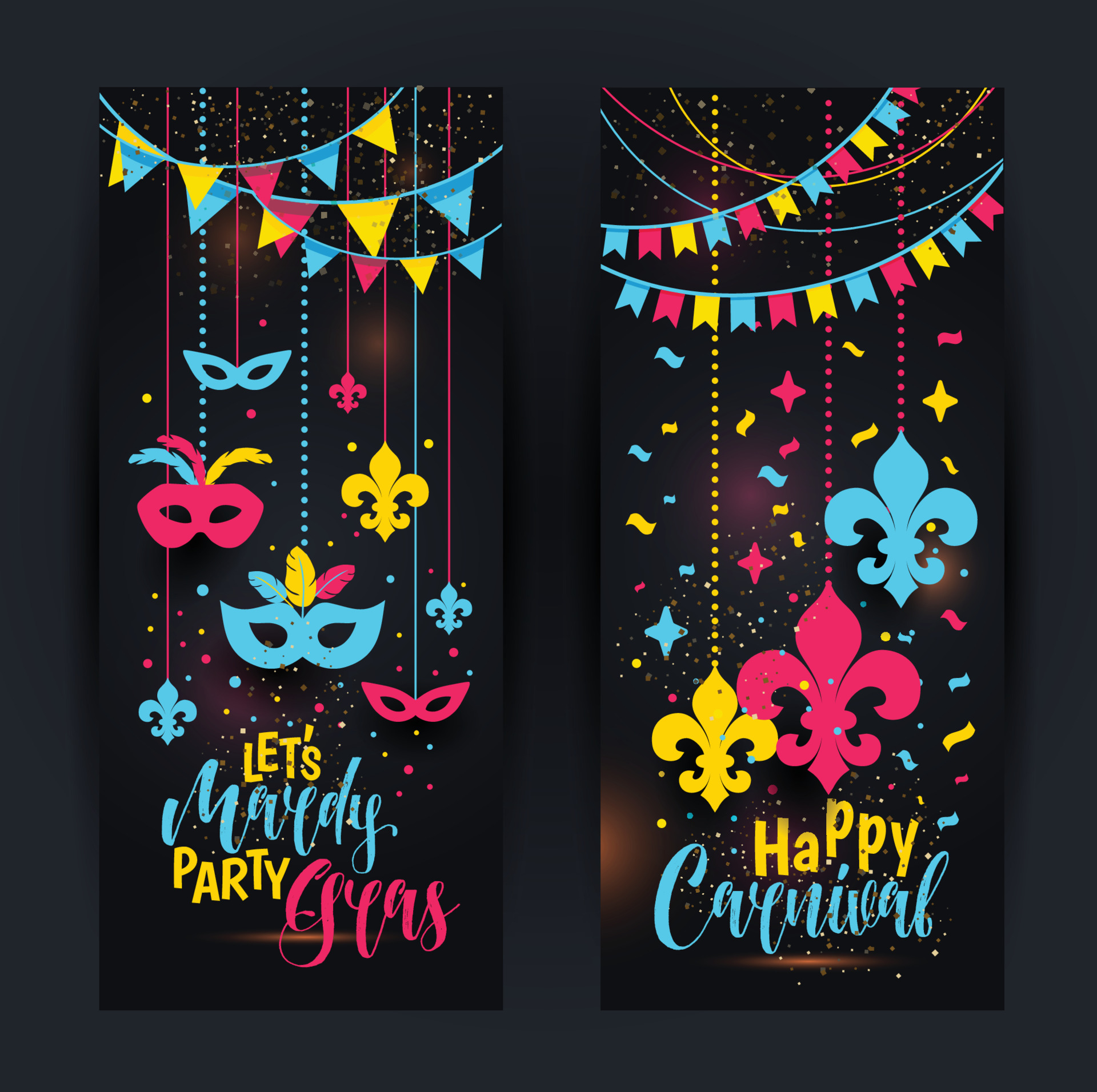 a mardi gras banner