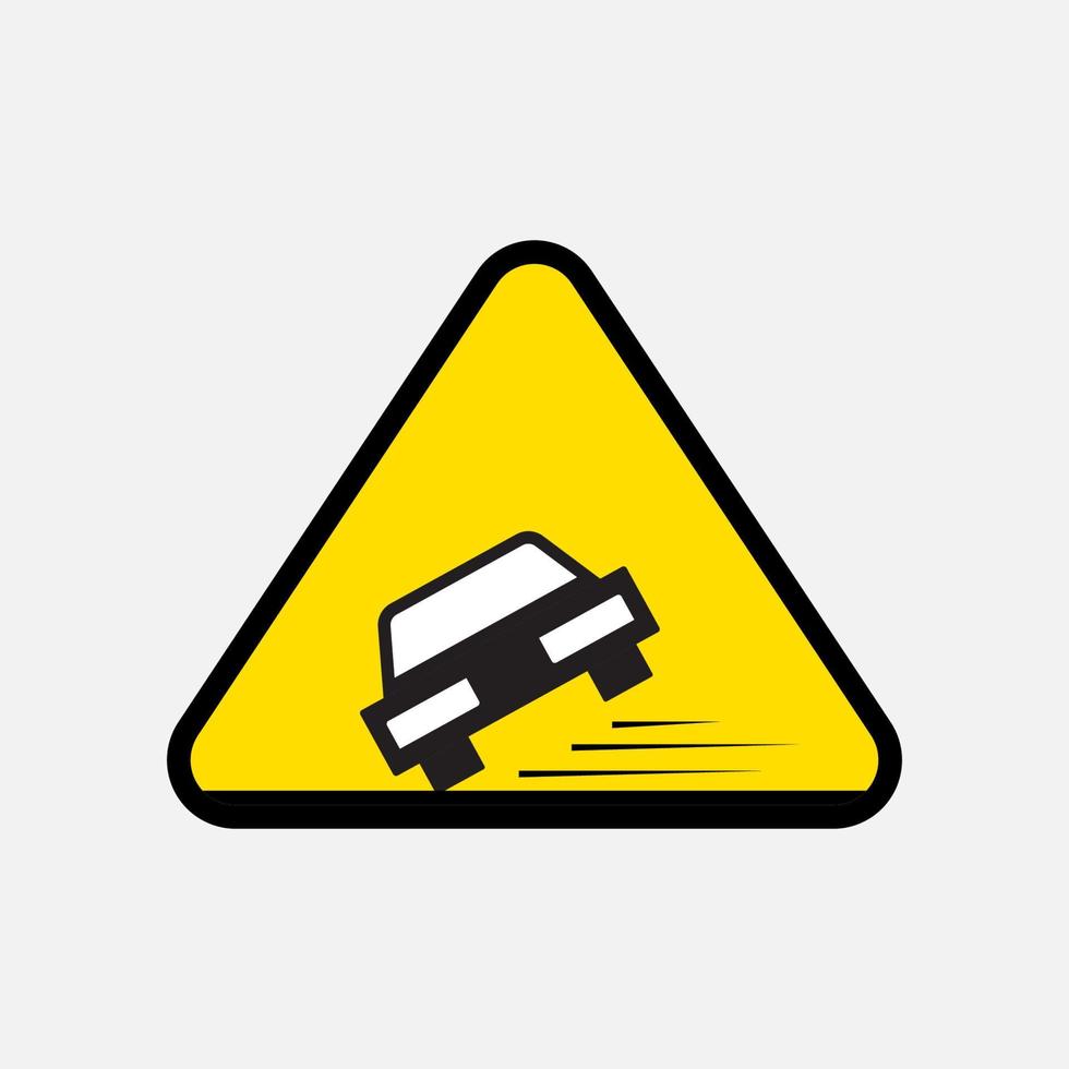 Car Icon on Yellow Designs Original Illustration vector