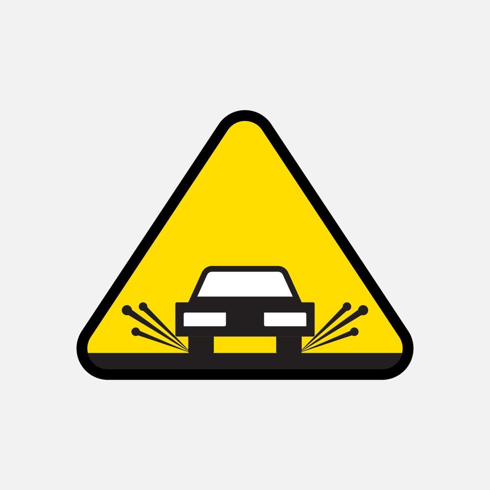 Car Icon on Yellow Designs Original Illustration vector