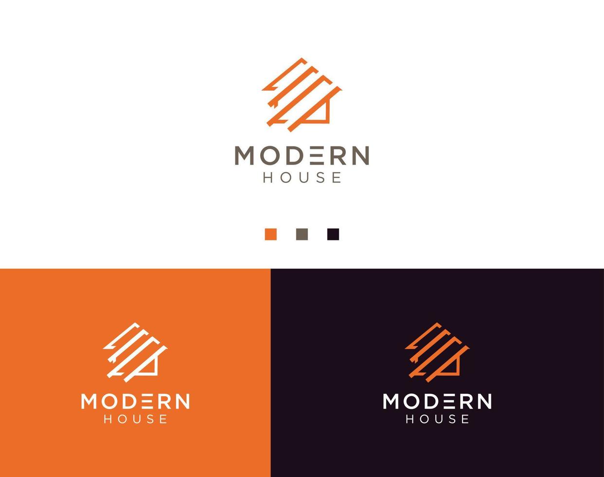 Real Smart House Logo Design Template. simple modern home real estate logo line art vector. mobile app network icon vector