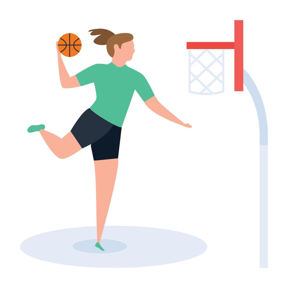 Basketball Player Concepts vector