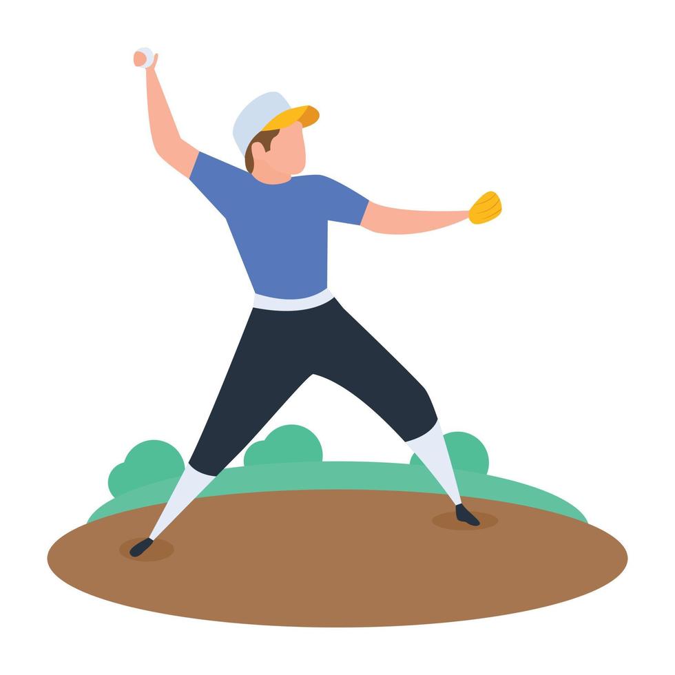 Trendy Bowler Concepts vector