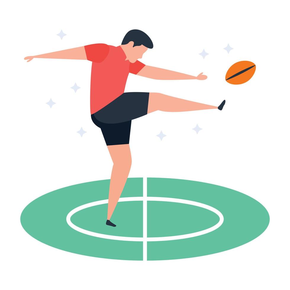 Rugby Player Concepts vector