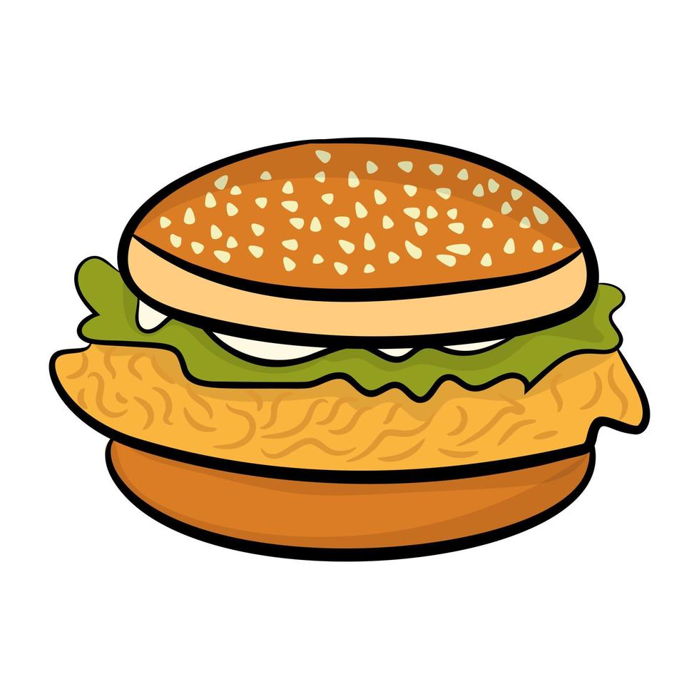 Trendy Burger Concepts vector