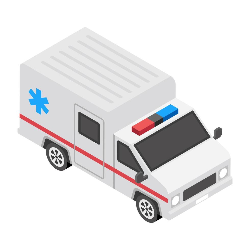 Trendy Ambulance Concepts vector